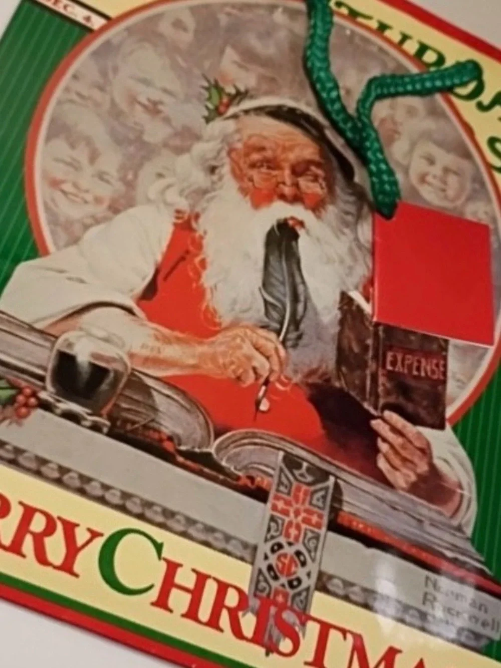 Bundle of 17 Vintage Norman Rockwell Christmas Gift Bags - Various sizes